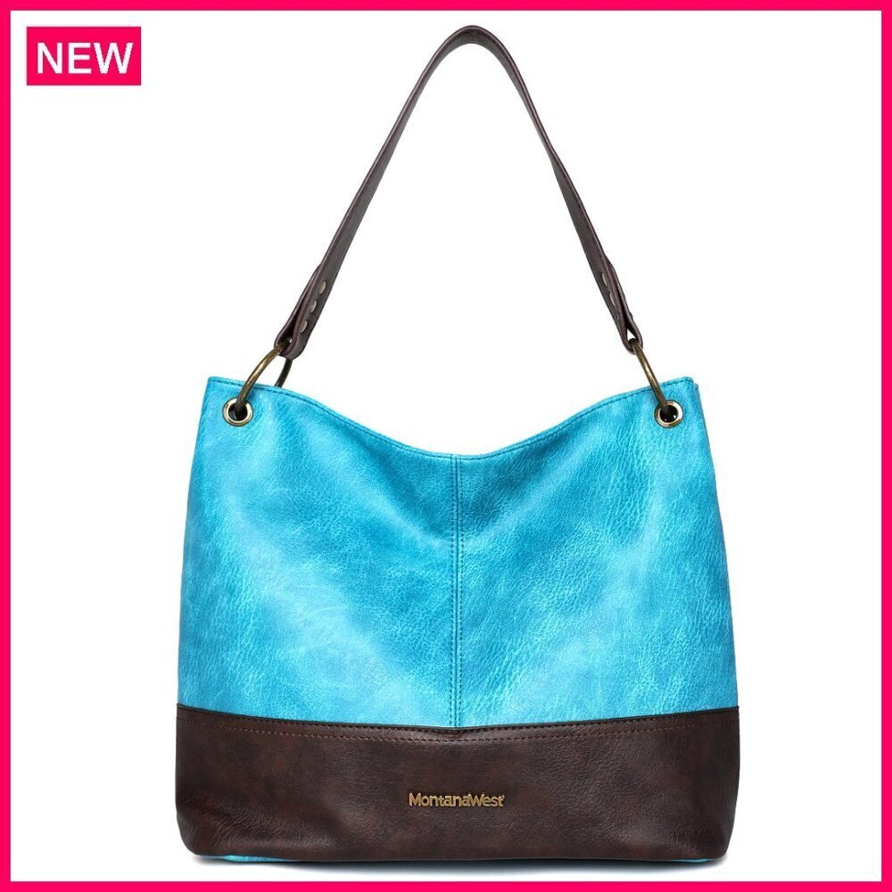 Large Vegan Leather Hobo Bag with Back Pocket and Zipper for Women